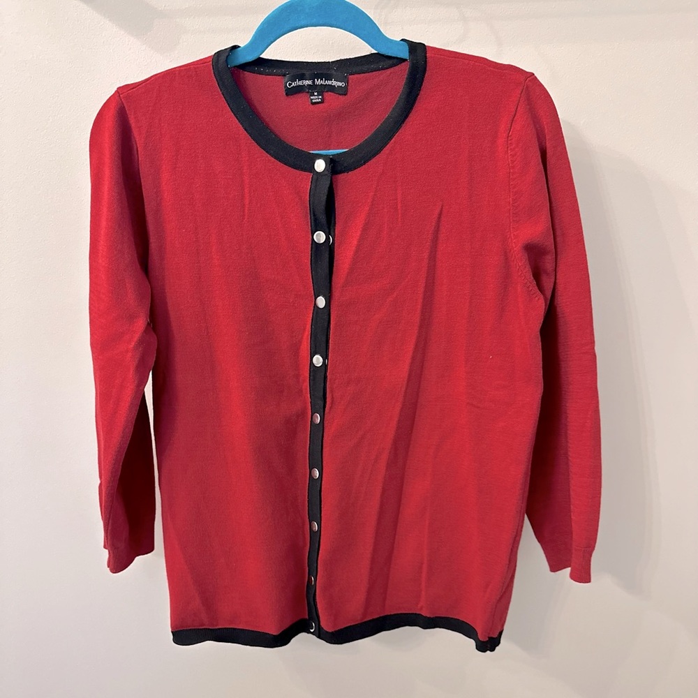 Burgundy cardigan